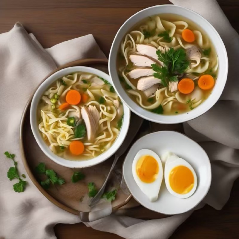 AI-generated illustration of Chicken Noodle Soup