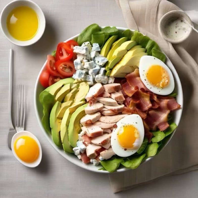 AI-generated illustration of Classic Cobb Salad