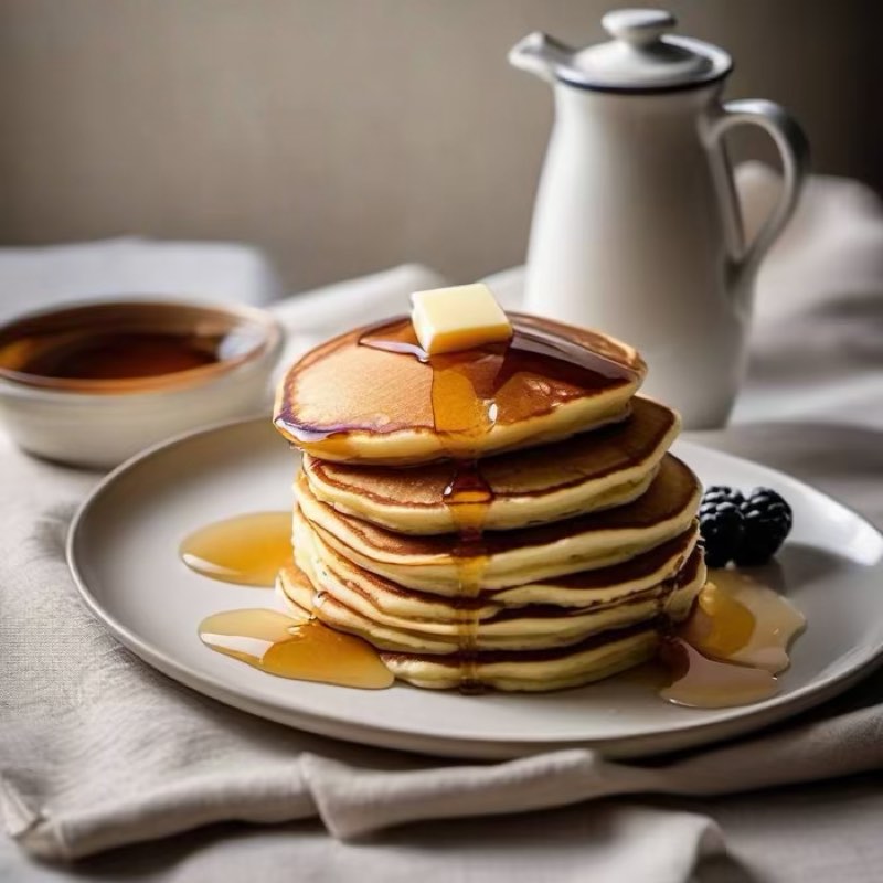 AI-generated illustration of Diner-Style Buttermilk Pancakes