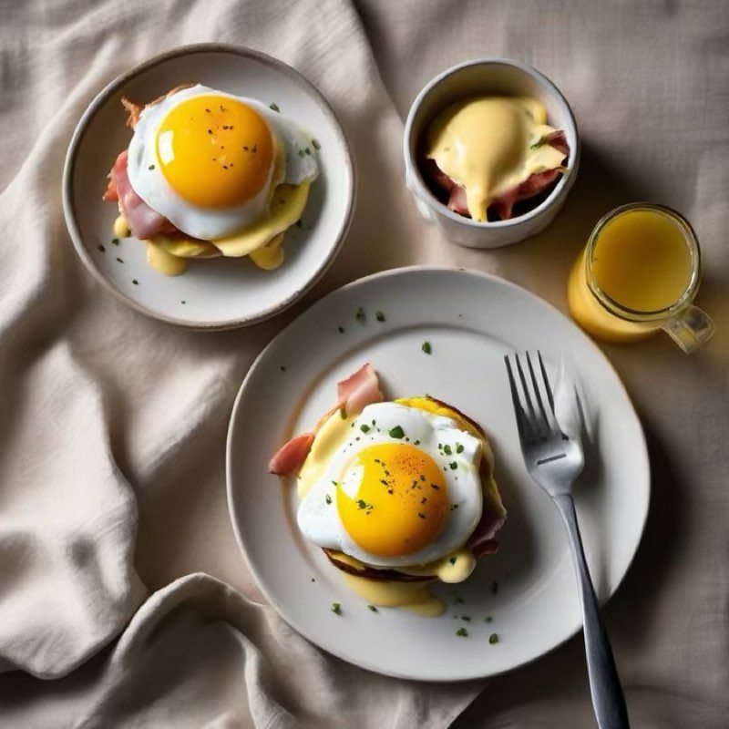 AI-generated illustration of Eggs Benedict