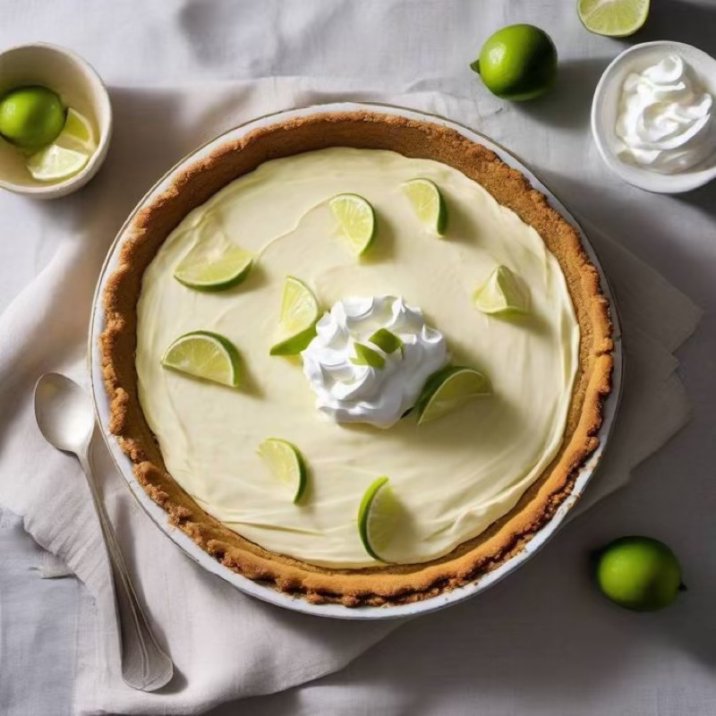 AI-generated illustration of Florida Key Lime Pie