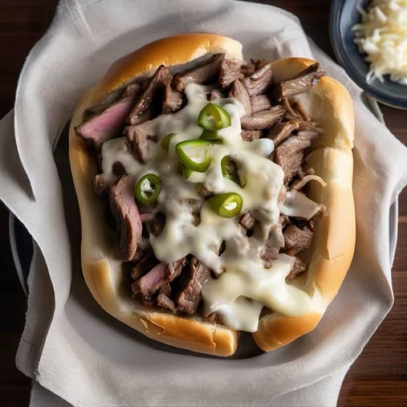AI-generated illustration of Philly Cheesesteak