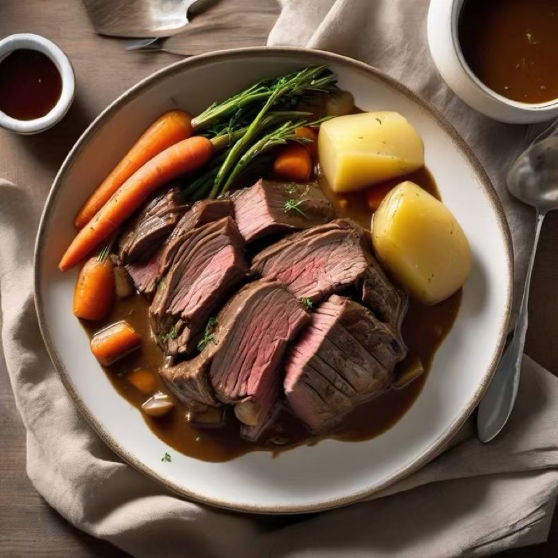 AI-generated illustration of Sunday Yankee Pot Roast