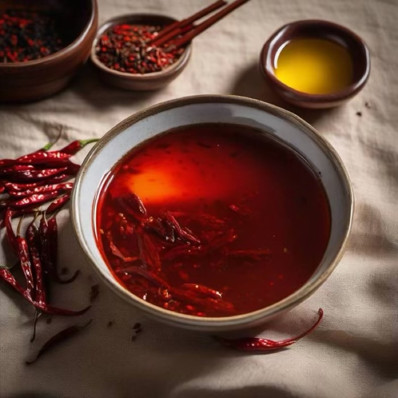 AI-generated illustration of Sichuan Chili Oil