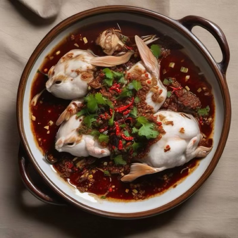 AI-generated illustration of Sichuan Mouthwatering Rabbit