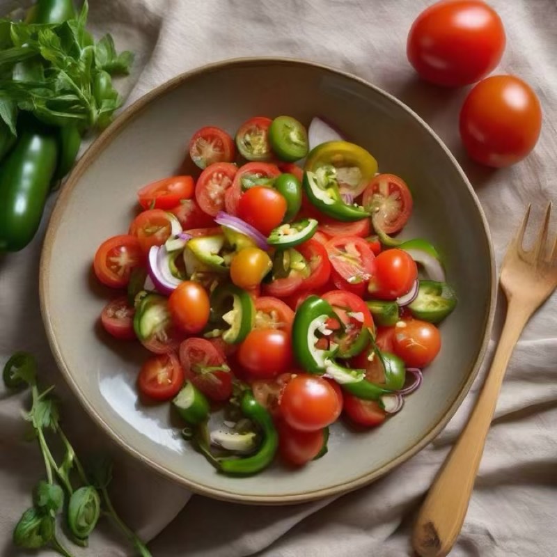 AI-generated illustration of Timatim Salata