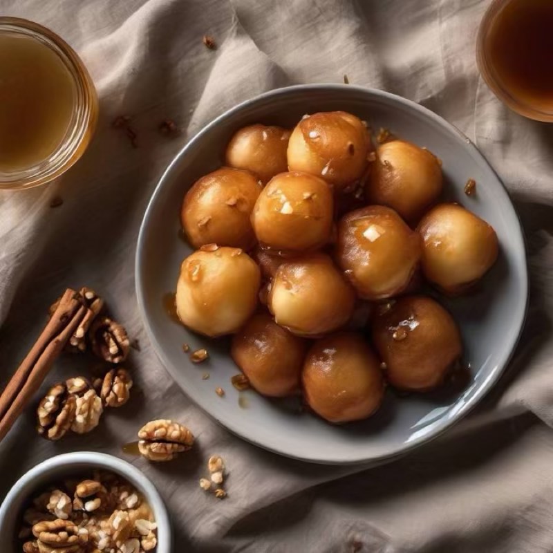 AI-generated illustration of Loukoumades