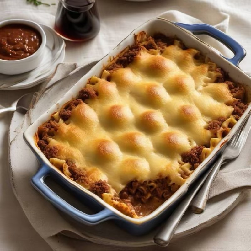 AI-generated illustration of Pastitsio