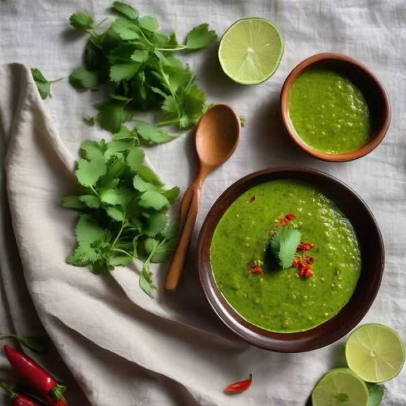 AI-generated illustration of Hari Chutney