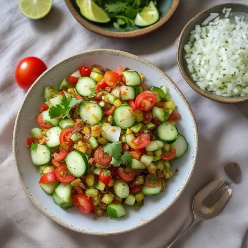 AI-generated illustration of Kachumber Salad