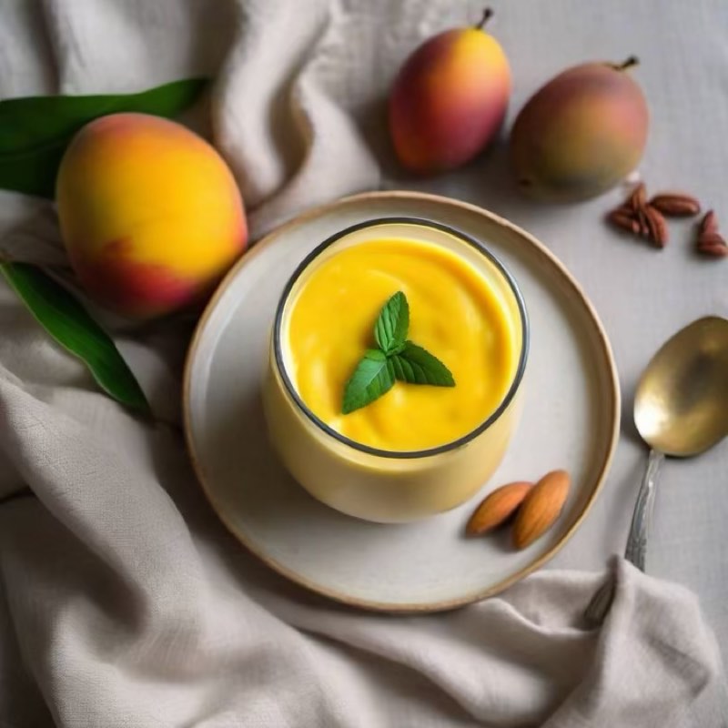 AI-generated illustration of Mango Lassi