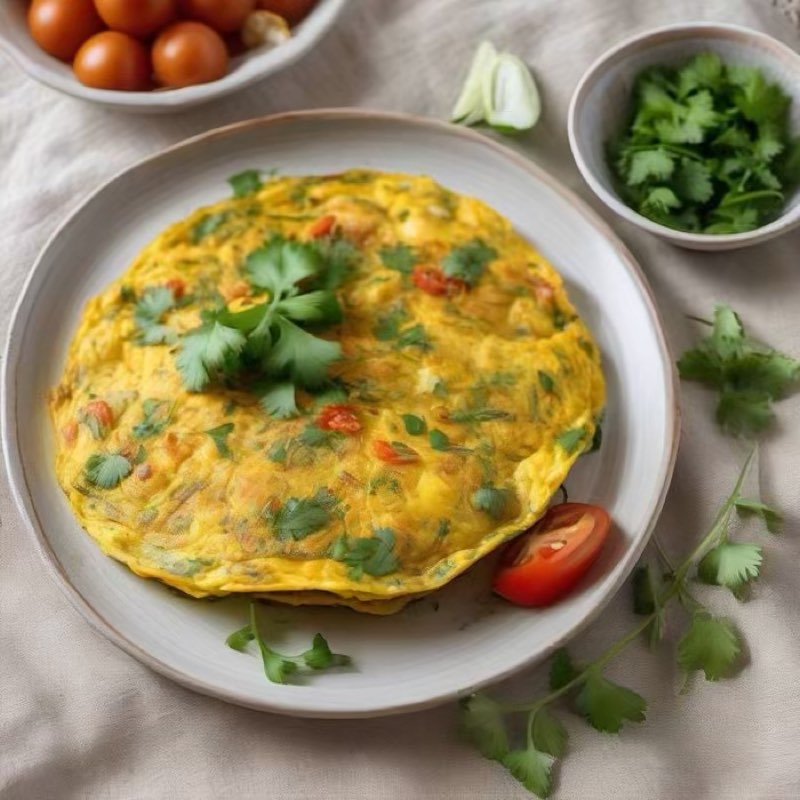 AI-generated illustration of Masala Omelette