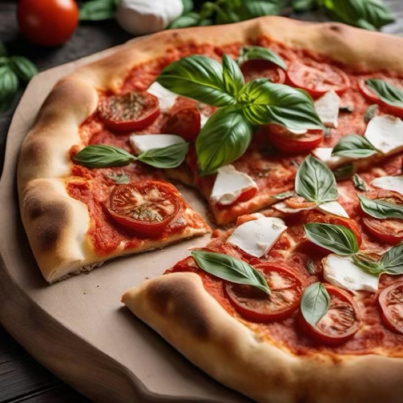 AI-generated illustration of Margherita Pizza