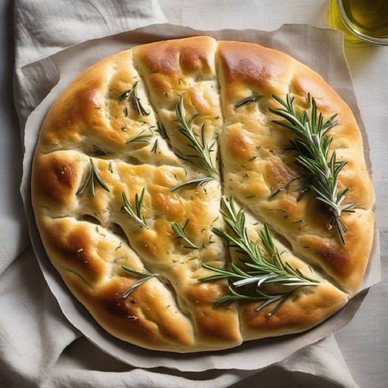 AI-generated illustration of Rosemary Focaccia