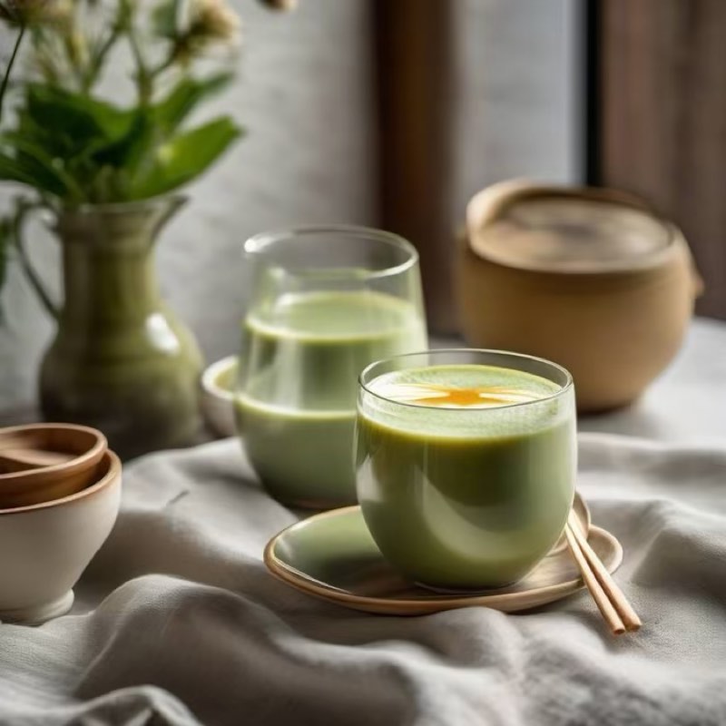 AI-generated illustration of Matcha Latte