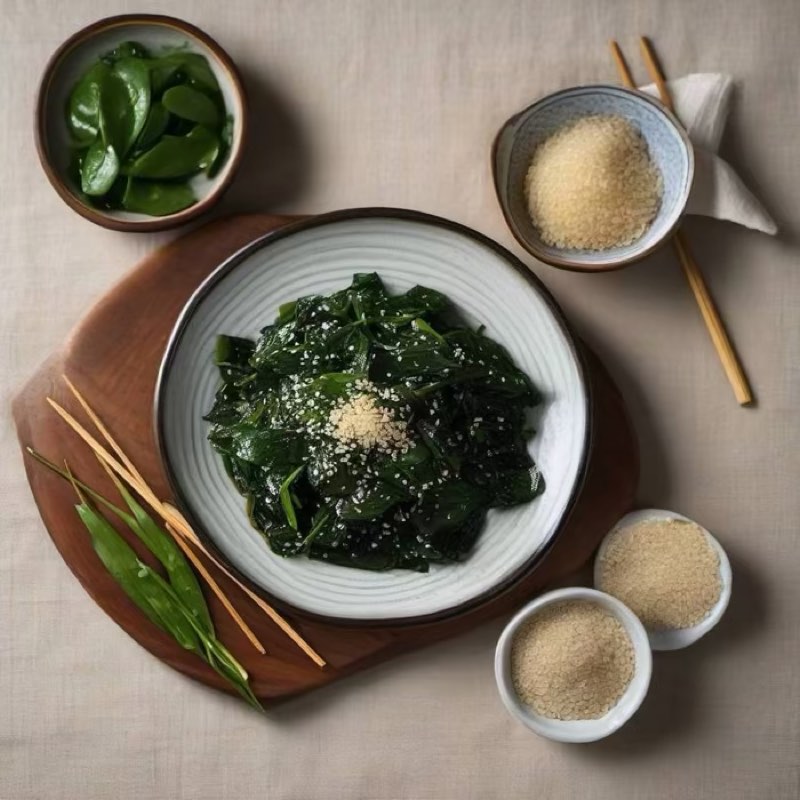 AI-generated illustration of Horenso no Goma-ae Sesame Spinach