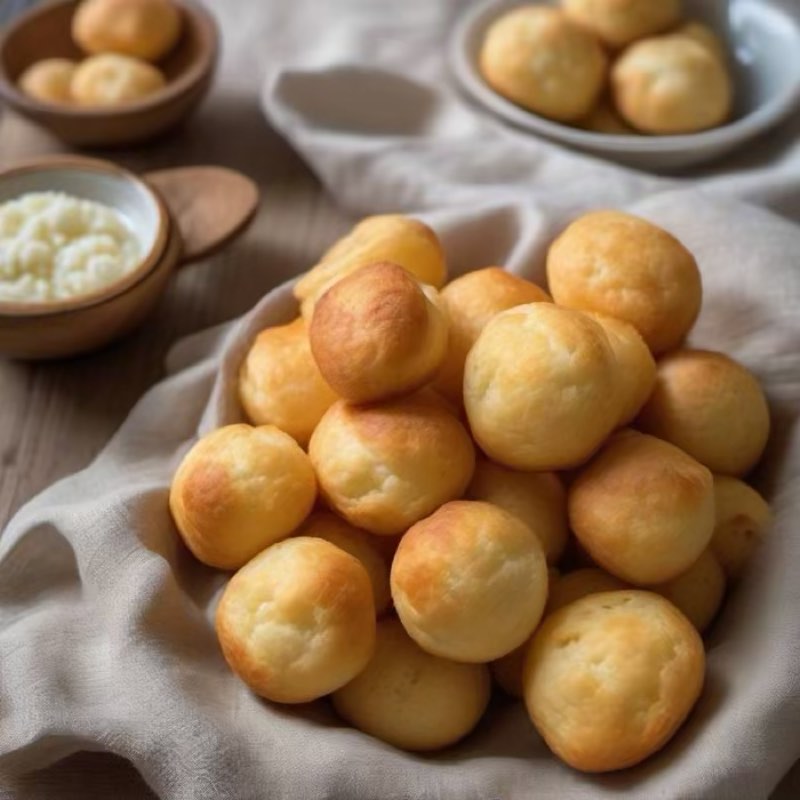 AI-generated illustration of Pão de Queijo