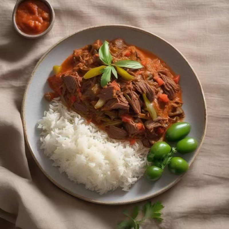AI-generated illustration of Ropa Vieja