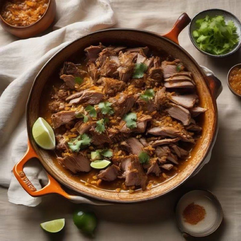 AI-generated illustration of Pork Carnitas