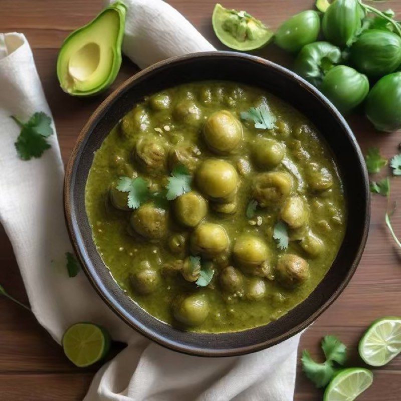 AI-generated illustration of Salsa Verde Asada