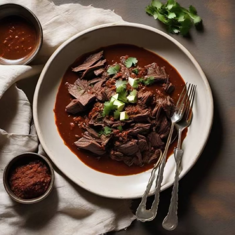 AI-generated illustration of Venison Barbacoa