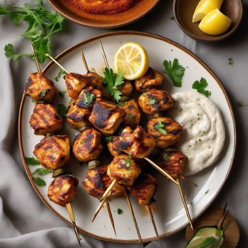 AI-generated illustration of Shish Tawook