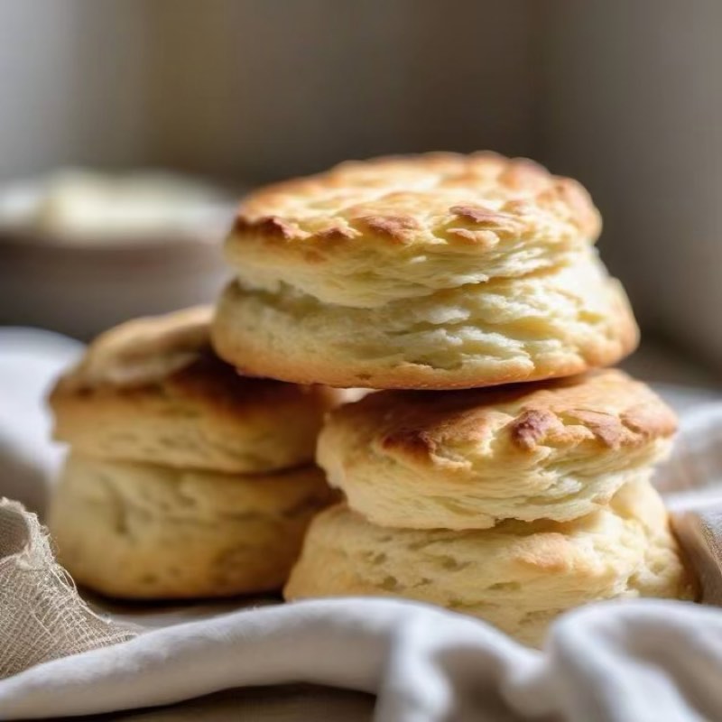 AI-generated illustration of Flaky Buttermilk Biscuits