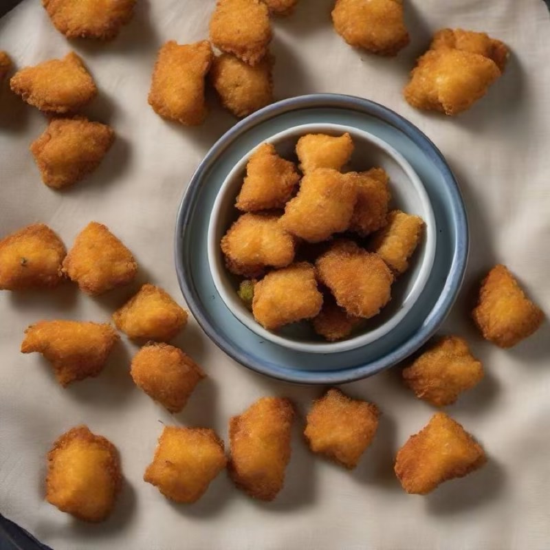 AI-generated illustration of Fried Alligator Bites