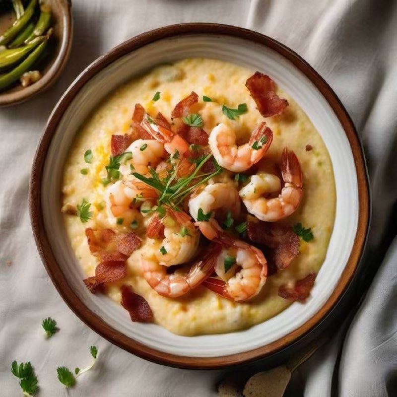 AI-generated illustration of Lowcountry Shrimp and Grits