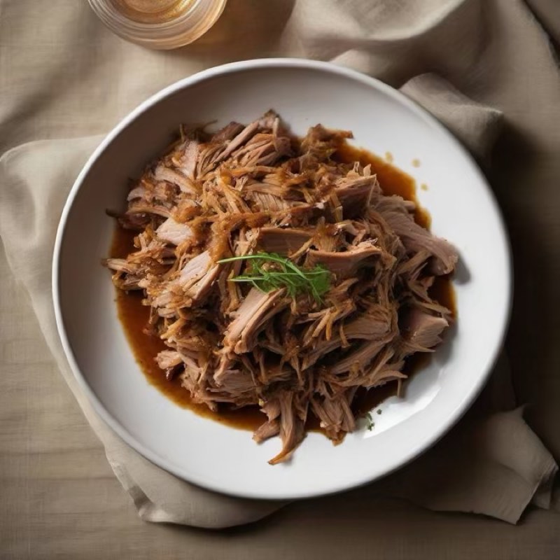 AI-generated illustration of Pulled Pork