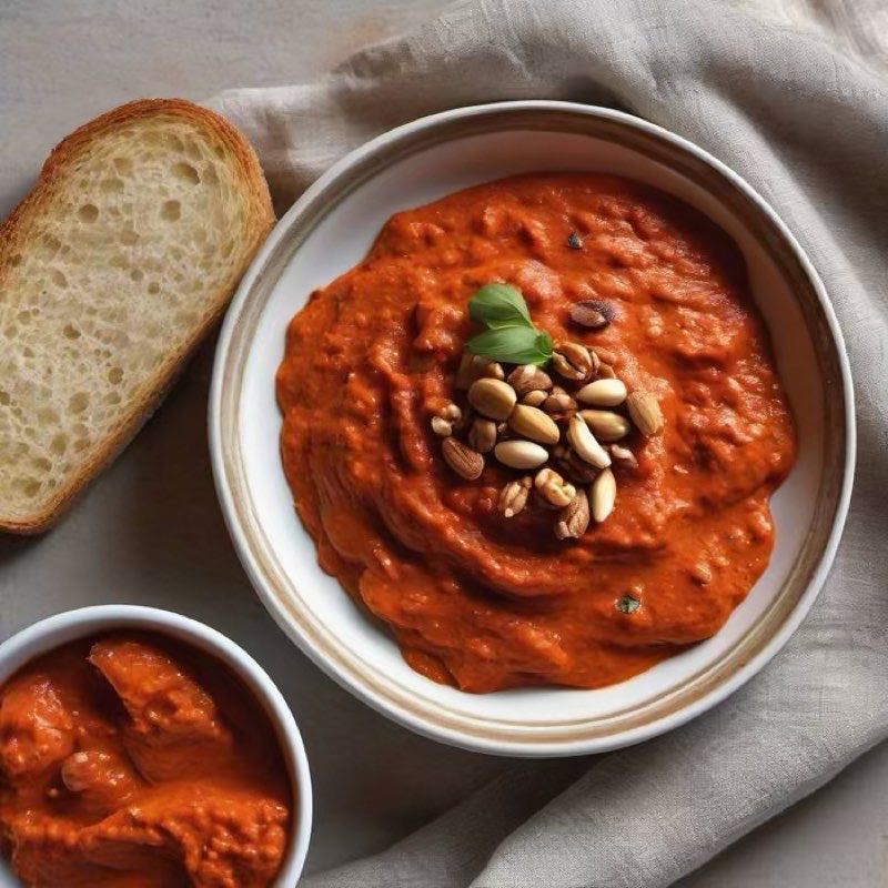 AI-generated illustration of Romesco Sauce